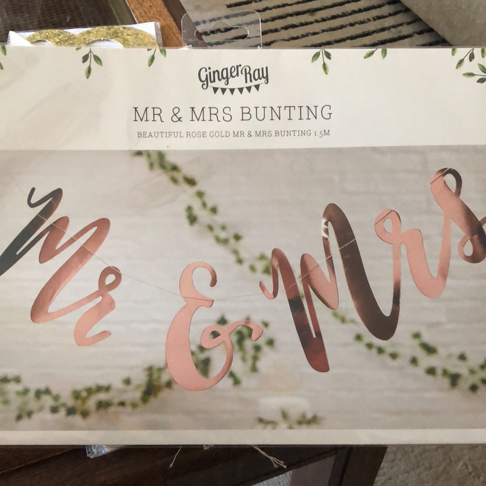 Ginger Ray Bridal, Wedding decor- NWT - Rose gold- bundle